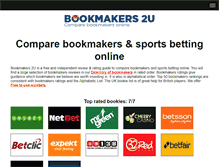 Tablet Screenshot of bookmakers2u.com